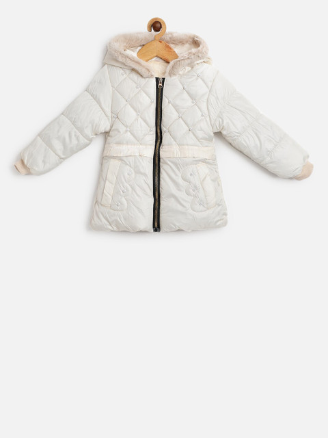 

PASSION PETALS Girls White Lightweight Jacket