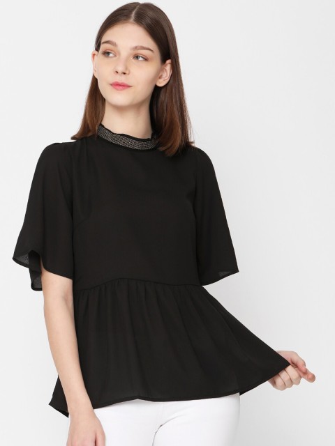 

Deal Jeans Women Black Solid Empire Top