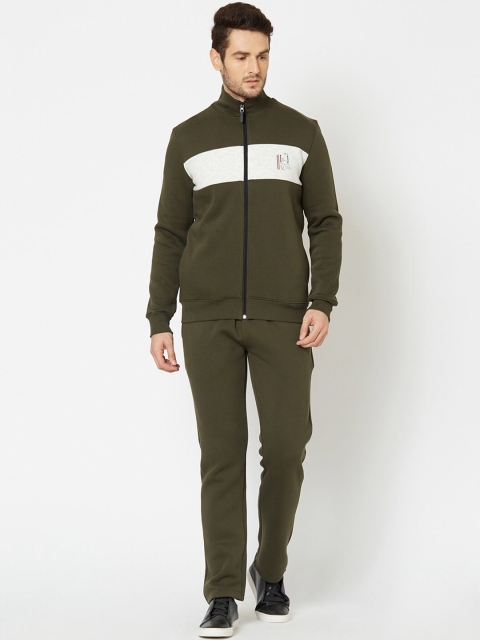 

Sweet Dreams Men Green & White Sleepwear Tracksuit