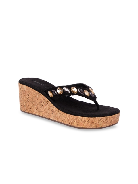 

Inc 5 Women Black & Beige Embellished Heels