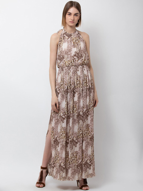 

DODO & MOA Women Off-White Printed Maxi Dress