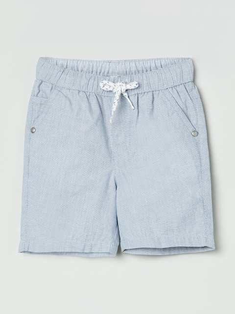 

max Boys Blue Solid Regular Fit Regular Shorts