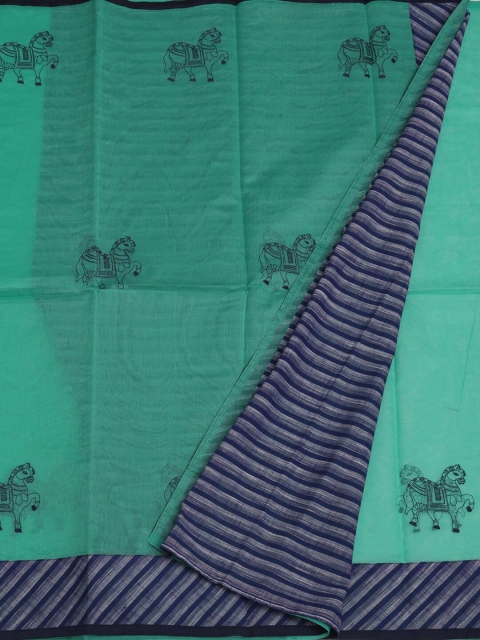 

Pothys Green Woven Design Supernet Saree