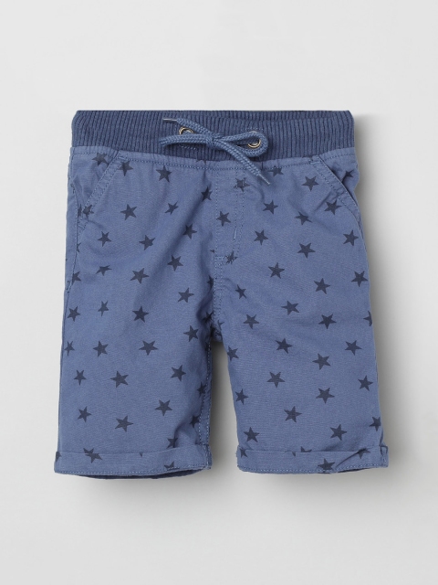 

max Boys Blue Printed Regular Shorts