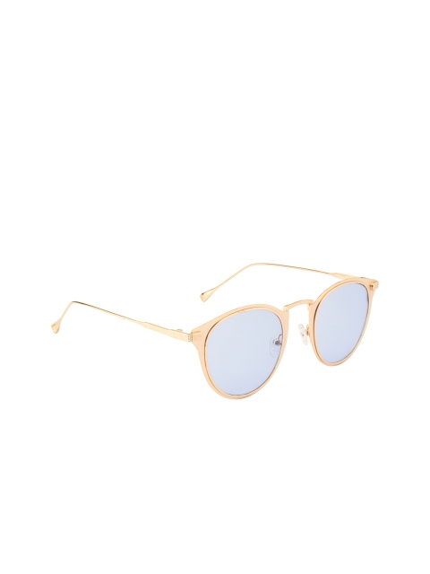 

Ted Smith Unisex Round Sunglasses, Blue