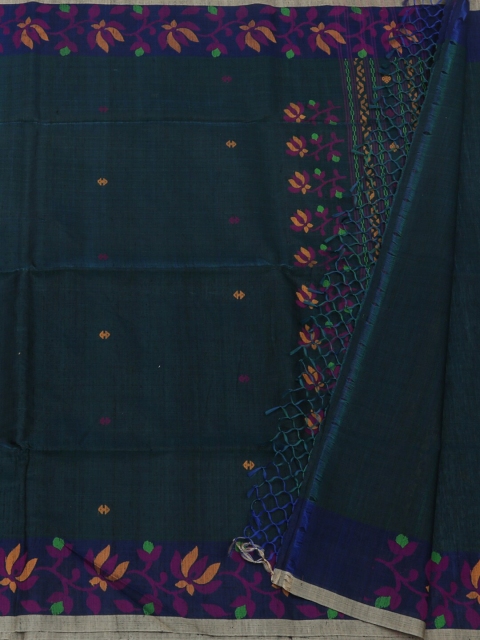 

Pothys Green Woven Design Jute Silk Saree
