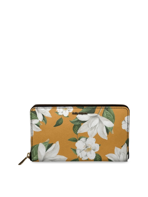 DailyObjects Women Multicoloured Floral Print Zip Around Wallet, Multi