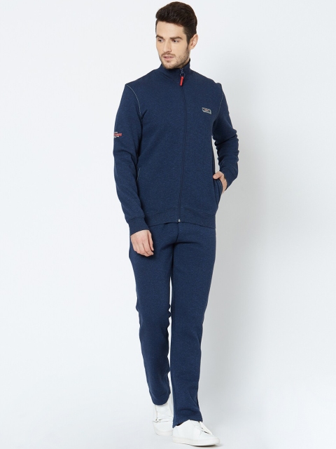 

Sweet Dreams Men Blue Solid Sleepwear Tracksuit