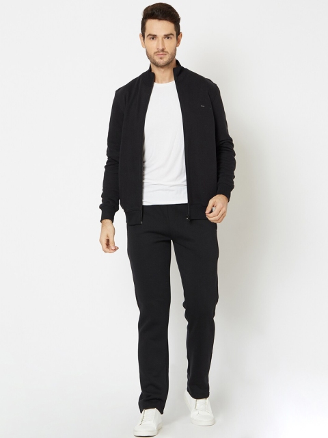 

Sweet Dreams Men Black Solid Sleepwear Tracksuit