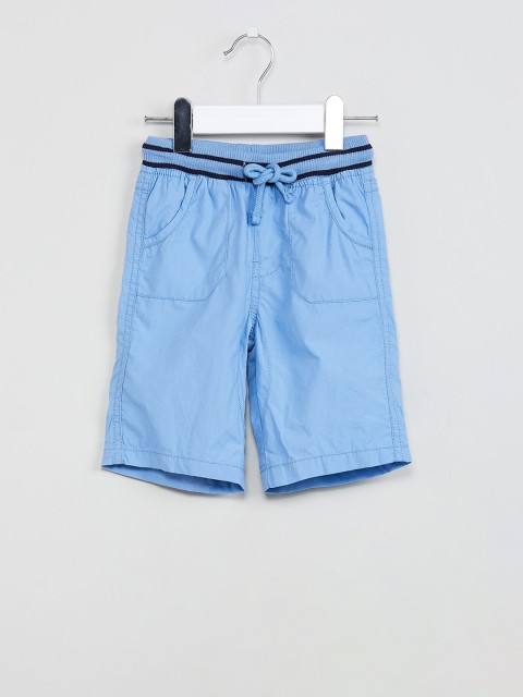 

max Boys Blue Solid Regular Shorts