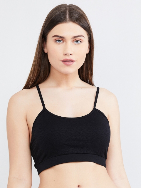 

max Black Solid Non-Wired Lightly Padded T-shirt Bra SP19ACT215S