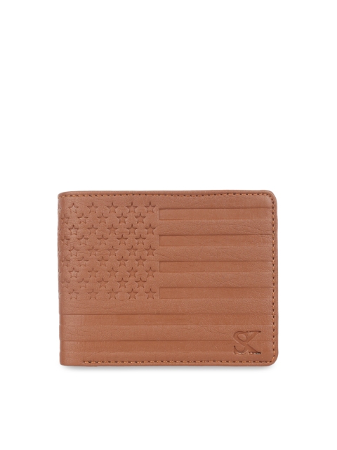 

STYLER KING Men Tan Solid Two Fold Wallet