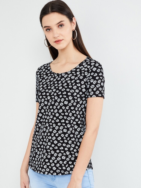 

max Women Black Printed Top