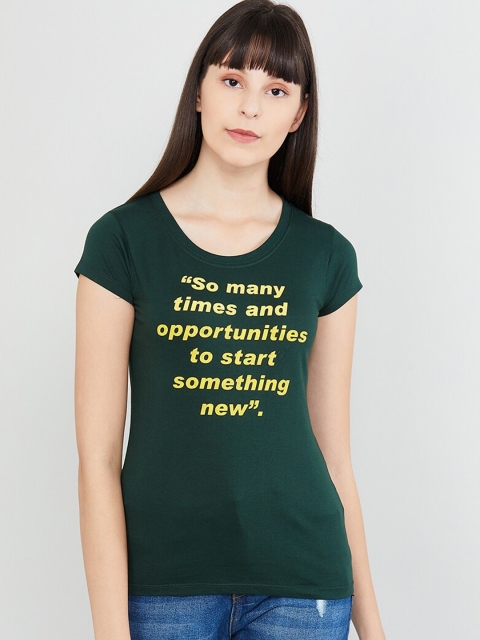 

max Women Green Printed Top