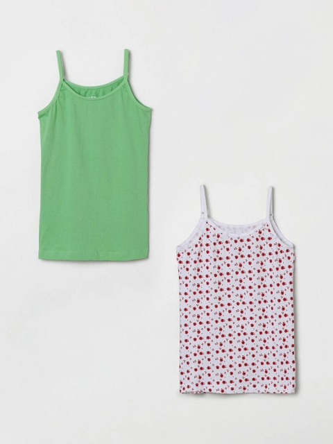 

max Girls Pack Of 2 Camisoles NOS19PEIN01MULTI, Green