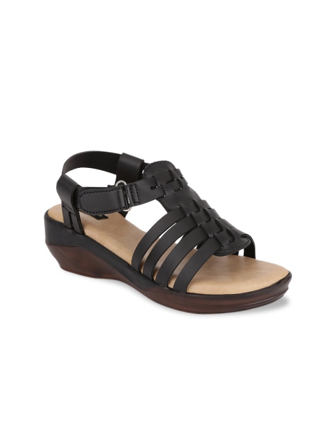 

TRASE Women Black Solid Wedges