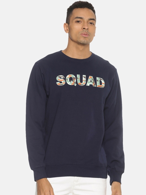 

Chennis Men Navy Blue Printed Sweatshirt