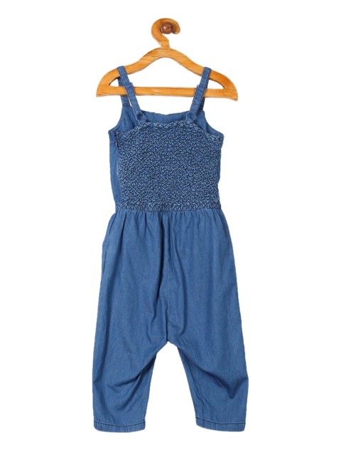 

Cherokee Girls Blue & Pink Embroidered Dungaree