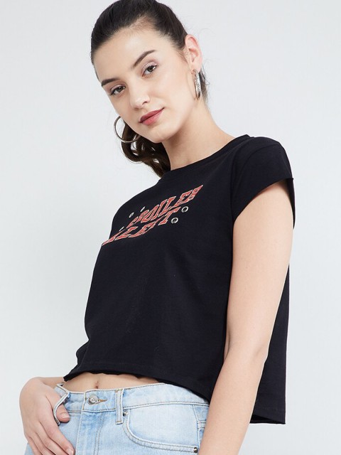 

max Women Black Printed Top
