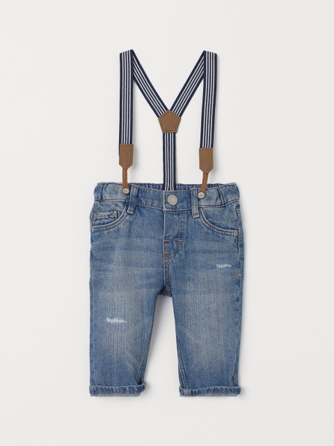 

H&M Boys Blue Jeans With Suspenders