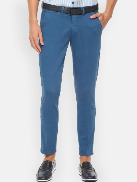

Louis Philippe Sport Men Blue Regular Fit Solid Regular Trousers