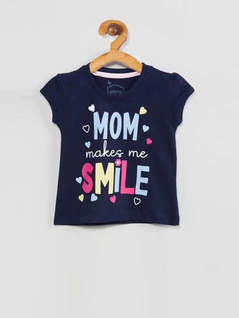 

max Girls Blue Printed Top