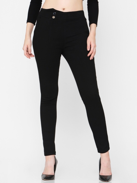 

Deal Jeans Women Black Solid Treggings