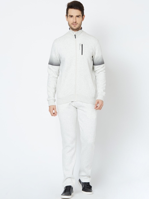 

Sweet Dreams Men White Solid Sleepwear Tracksuit