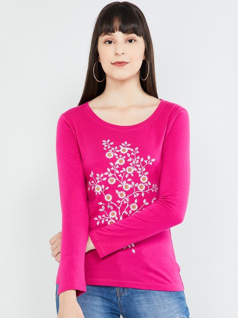 

max Women Pink Printed Top