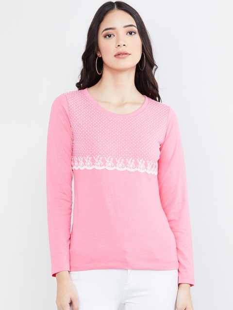

max Women Pink Embellished Top