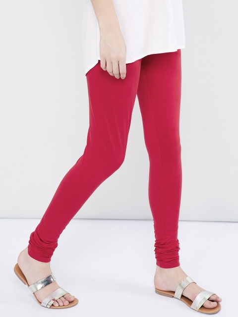 max Women Red Solid Churidhar