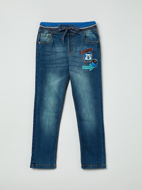 

max Boys Blue Slim Fit Mid-Rise Clean Look Jeans