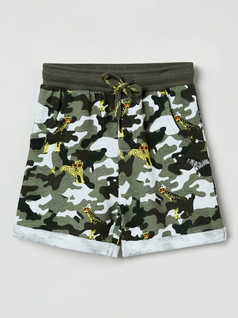 

max Boys Multicoloured Camouflage Print Regular Shorts, Multi