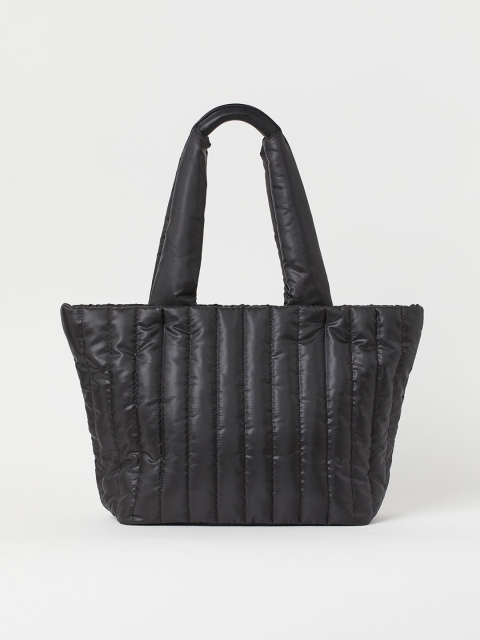 H&M Women Black Quilted Shopper