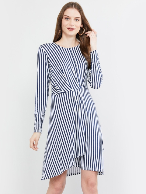 

max Women Off-White Solid T-shirt Dress