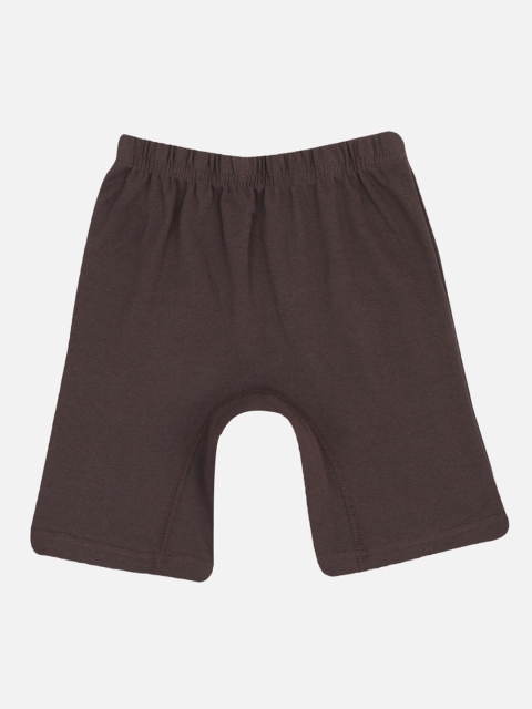 

PROTEENS Girls Brown Solid Slim Fit Biker Shorts