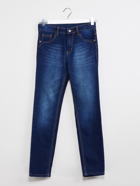 

max Boys Blue Slim Fit Mid-Rise Clean Look Stretchable Jeans