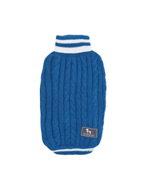 

Heads Up For Tails Blue Woolen Winter Land Dog Sweater