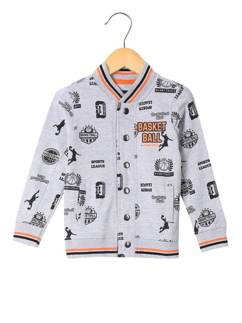 

Cherokee Boys Grey & Black Printed Sweatshirt
