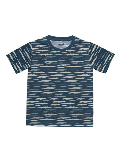 

mezmoda Boys Green Printed Round Neck T-shirt