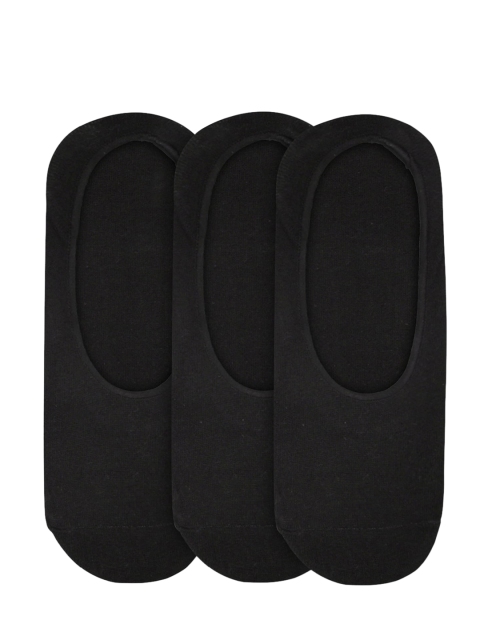 

ROMEO ROSSI Men Pack Of 3 Black Solid Shoe Liners