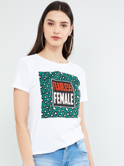 

max Women White Printed Top