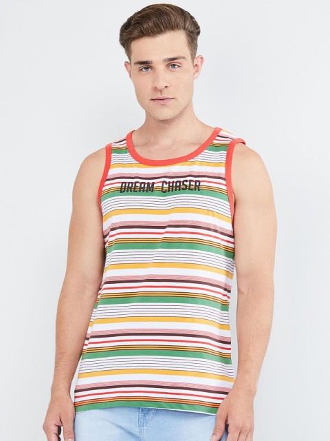 

max Men Multicoloured Printed Round Neck T-shirt, Multi