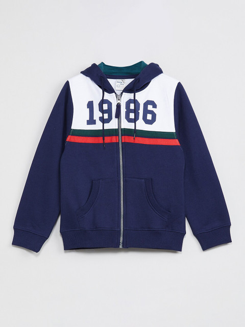 

max Boys Multicoloured & Beige Colourblocked Sweatshirt, Multi