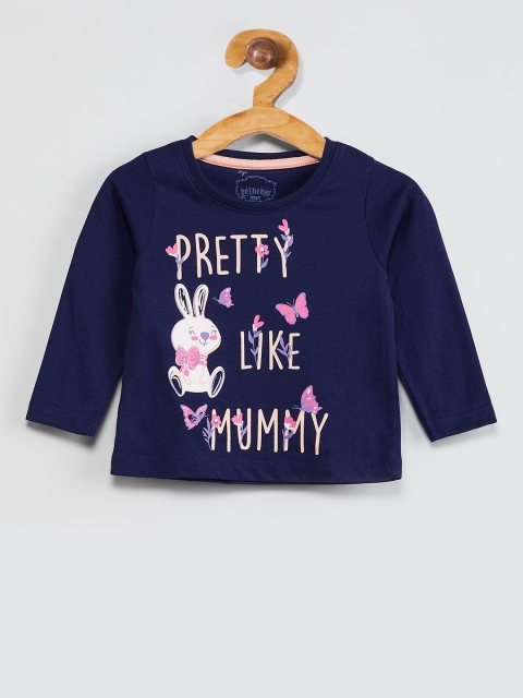 

max Girls Blue Printed Top