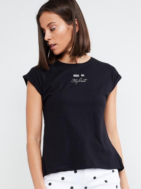 

max Women Black Printed Top
