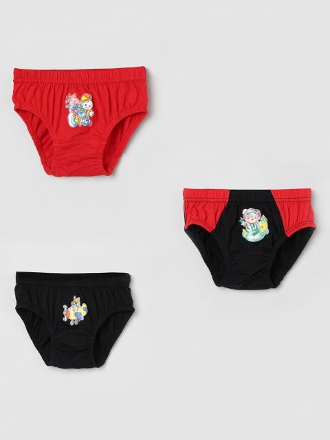 

max Boys Pack Of 3 Basic Briefs NOS19PDIN11, Black