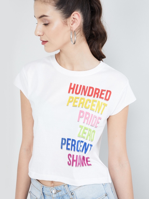 

max Women White Printed Top