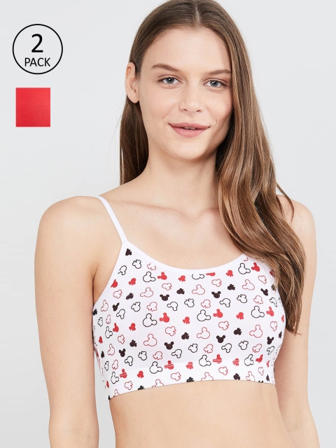 

max White & Beige Solid Non-Wired Lightly Padded Sports Bra