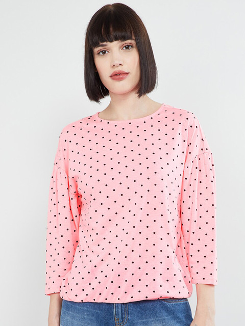 

max Women Pink Printed Top